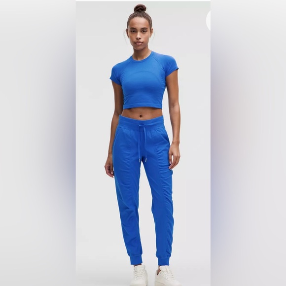 New Lululemon Dance Studio Mid-Rise Jogger Full Length In Cerulean Blue, Size 4 - Picture 2 of 11